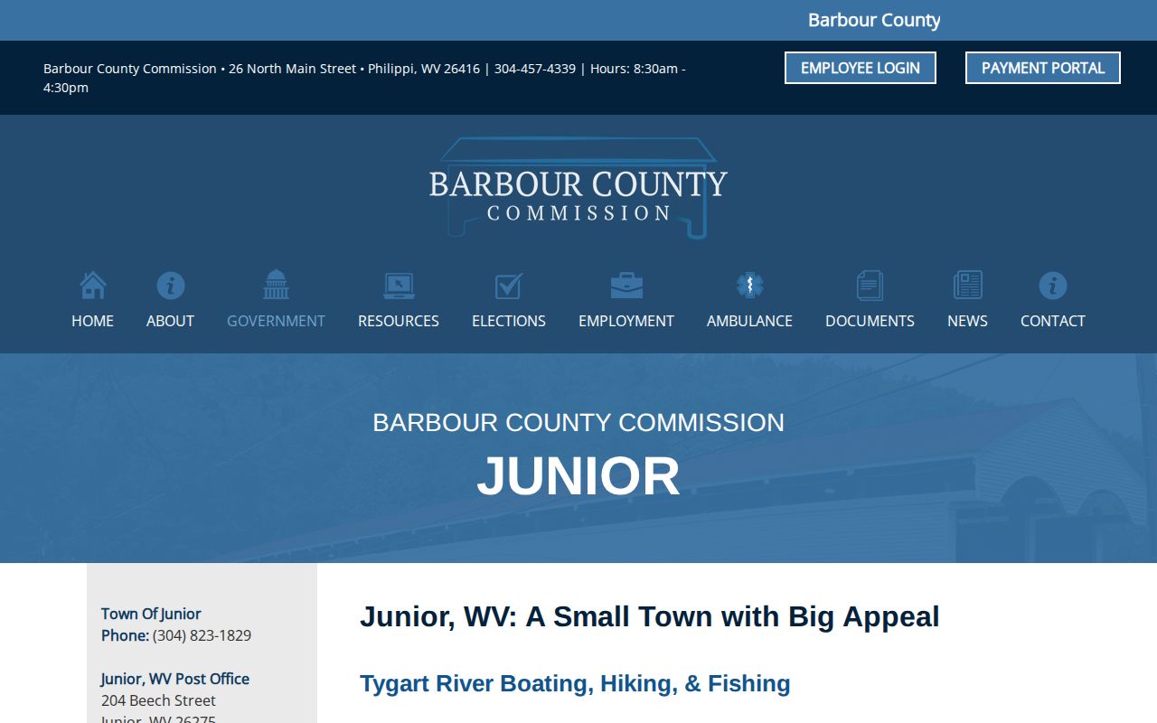 Junior arrest-records municipal contact page